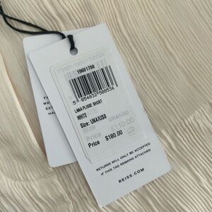 White silk shorts, REISS, brand new